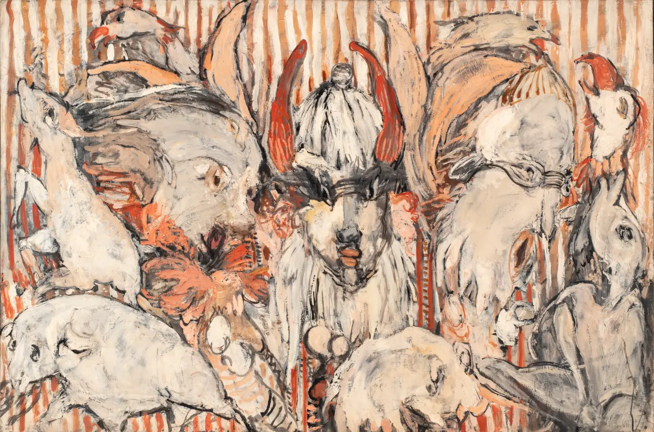 Roger Edgar Gillet, Personnages et animaux, 1970 |