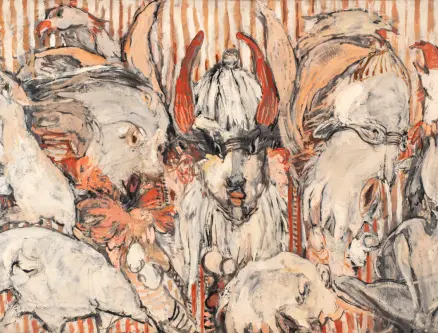 Roger Edgar Gillet, Personnages et animaux, 1970 |